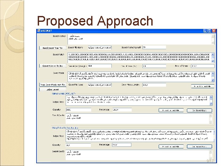 Proposed Approach 9/17 