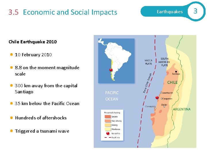 3. 5 Economic and Social Impacts Chile Earthquake 2010 10 February 2010 8. 8