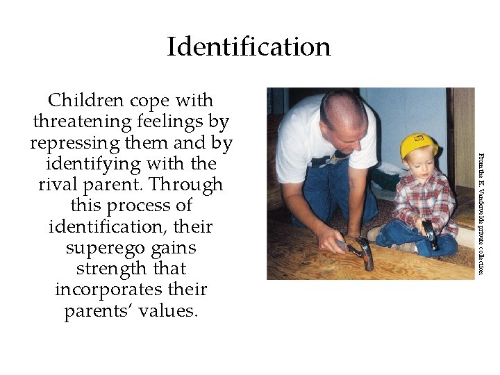 Identification From the K. Vandervelde private collection Children cope with threatening feelings by repressing