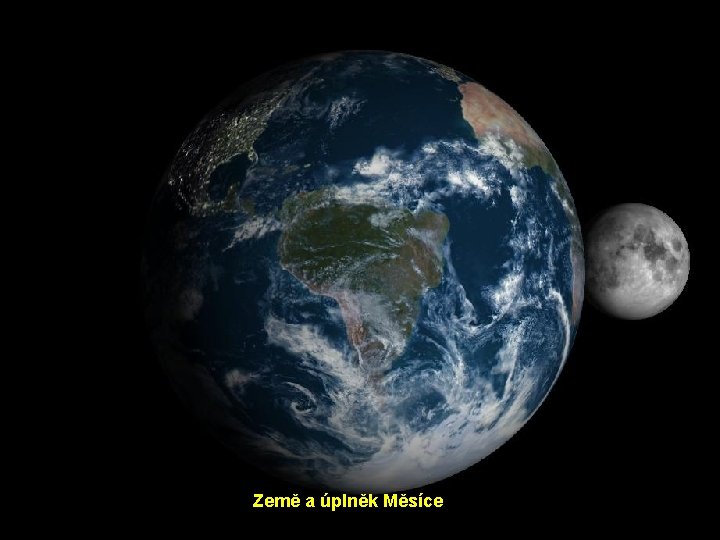 Země a úplněk Měsíce 