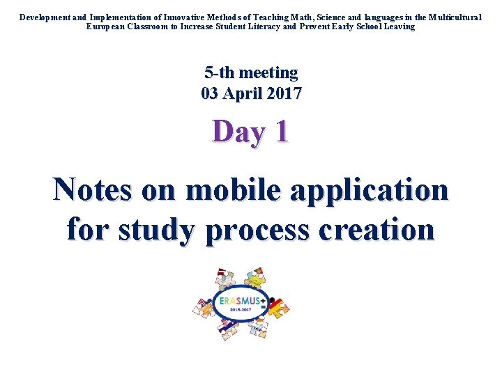 Development and Implementation of Innovative Methods of Teaching