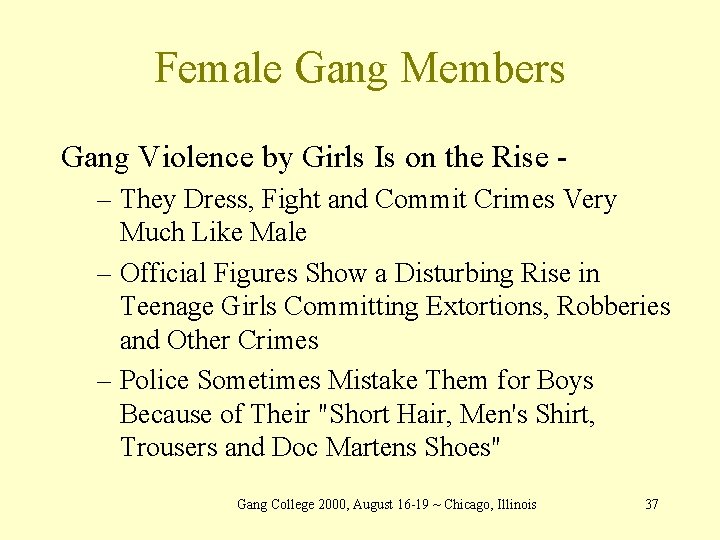 Female Gang Members Gang Violence by Girls Is on the Rise – They Dress,