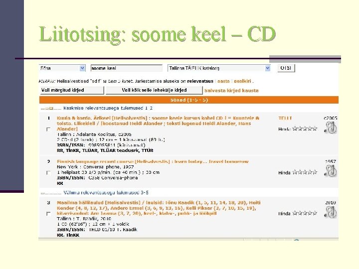 Liitotsing: soome keel – CD 