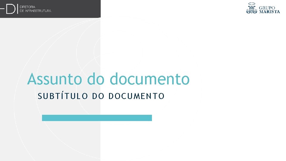 Assunto do documento SUBTÍTULO DO DOCUMENTO 