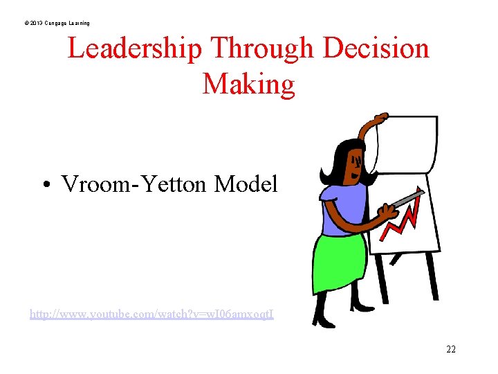 © 2013 Cengage Learning Leadership Through Decision Making • Vroom-Yetton Model http: //www. youtube.