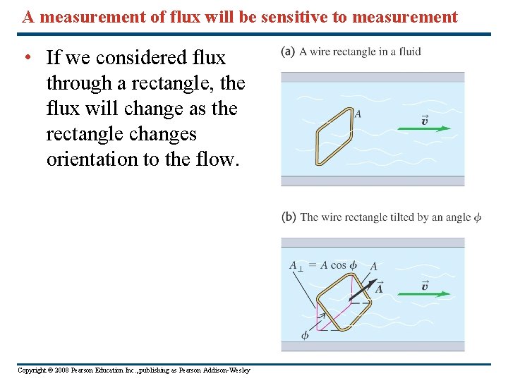 A measurement of flux will be sensitive to measurement • If we considered flux