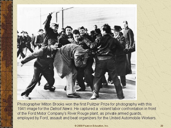 Photographer Milton Brooks won the first Pulitzer Prize for photography with this 1941 image Photographer Milton Brooks won the first Pulitzer Prize for photography with this 1941 image