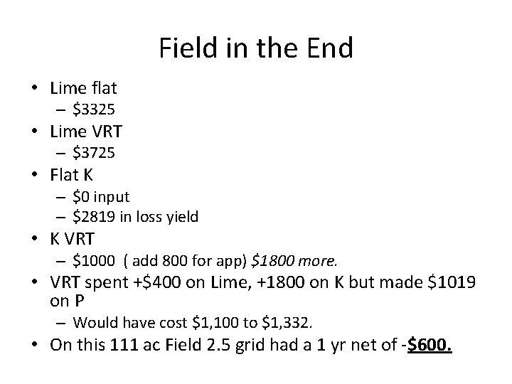 Field in the End • Lime flat – $3325 • Lime VRT – $3725