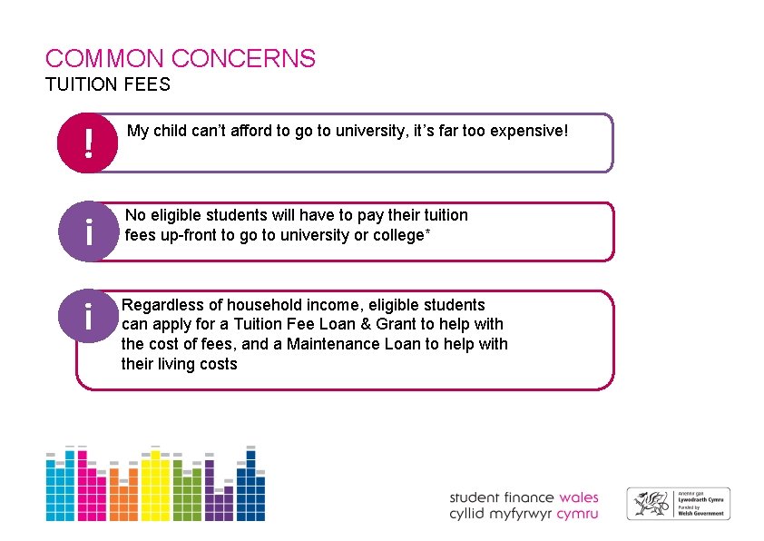 COMMON CONCERNS TUITION FEES ! My child can’t afford to go to university, it’s