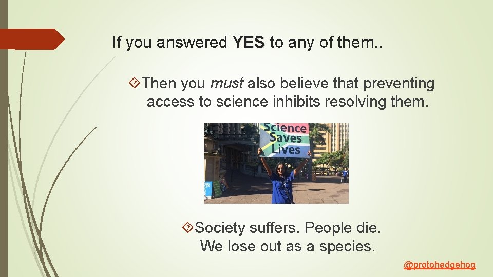 If you answered YES to any of them. . Then you must also believe