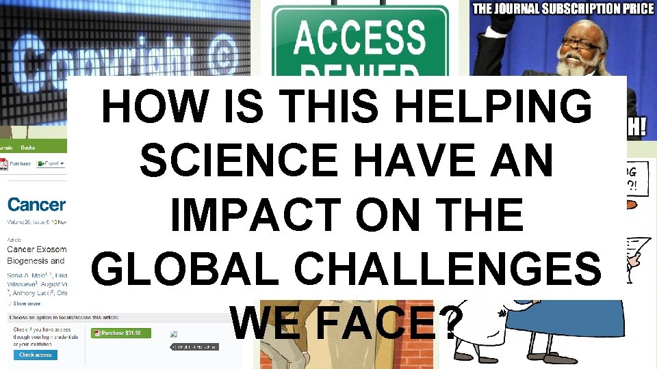 HOW IS THIS HELPING BARRIE SCIENCE HAVE AN RS IMPACT ON THE GLOBAL CHALLENGES