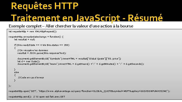 Requêtes HTTP Traitement en Java. Script - Résumé Exemple complet – Aller cher la