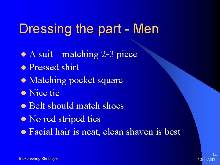 Dressing the part - Men A suit – matching 2 -3 piece l Pressed