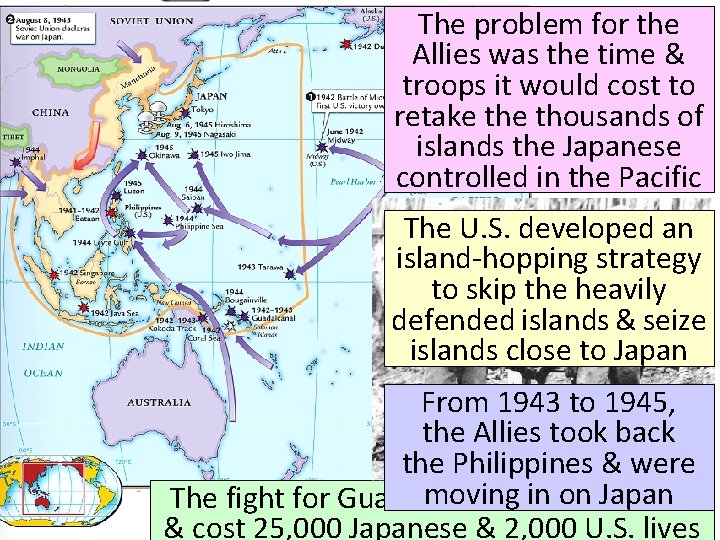 The problem for the Allies was the time & troops it would cost to