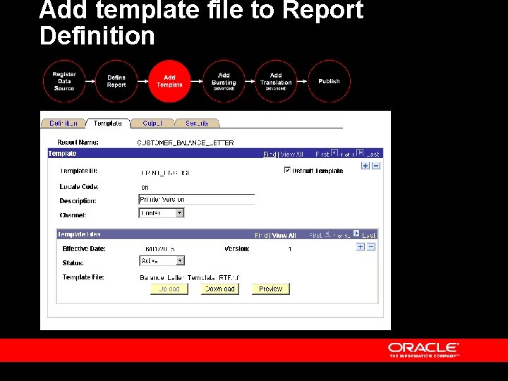 Add template file to Report Definition 