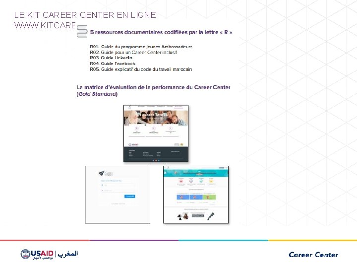 LE KIT CAREER CENTER EN LIGNE WWW. KITCAREERCENTER. MA 