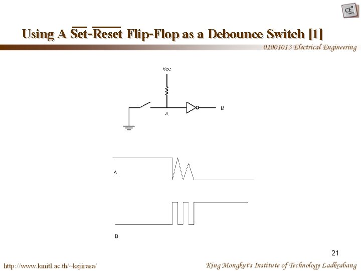 Using A Set-Reset Flip-Flop as a Debounce Switch [1] 21 