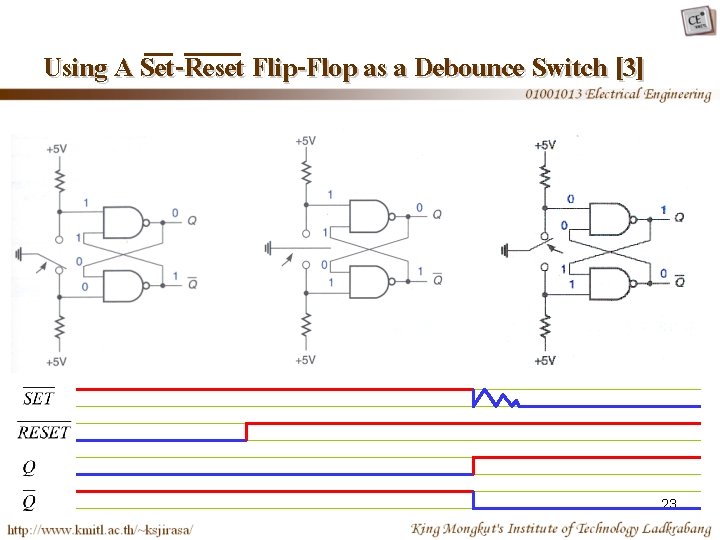 Using A Set-Reset Flip-Flop as a Debounce Switch [3] 23 