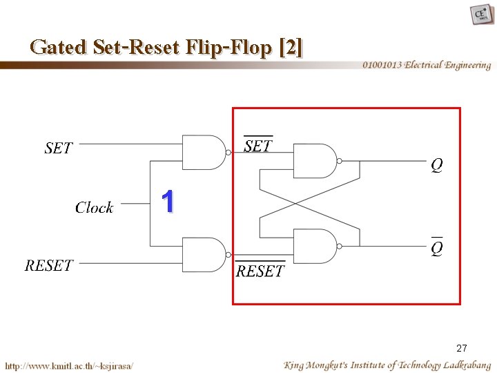 Gated Set-Reset Flip-Flop [2] 1 27 