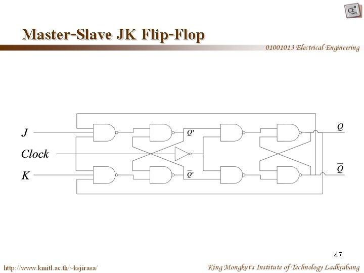 Master-Slave JK Flip-Flop 47 