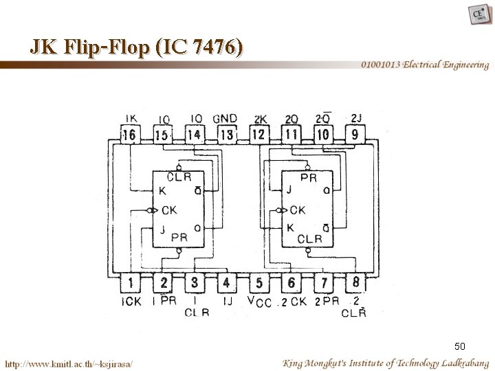JK Flip-Flop (IC 7476) 50 