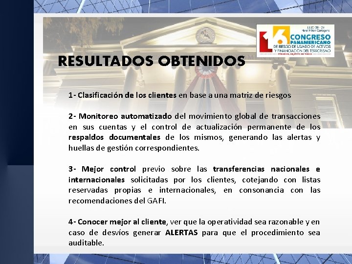 RESULTADOS OBTENIDOS 1 - Clasificación de los clientes en base a una matriz de