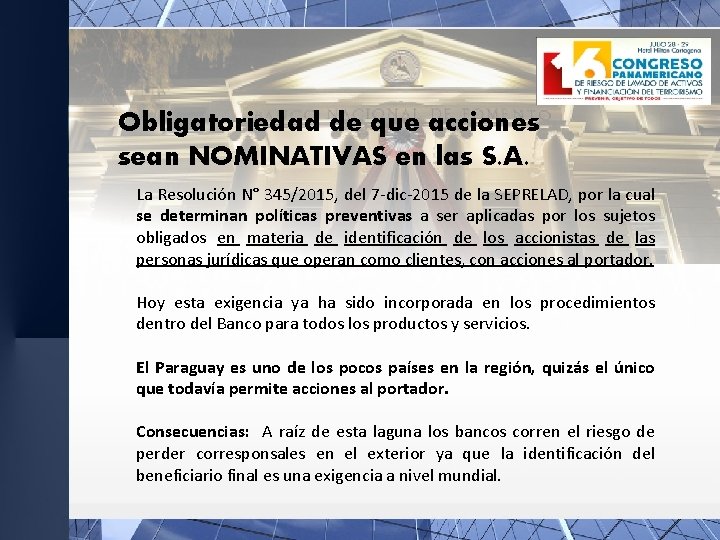 Obligatoriedad de que acciones sean NOMINATIVAS en las S. A. La Resolución N° 345/2015,