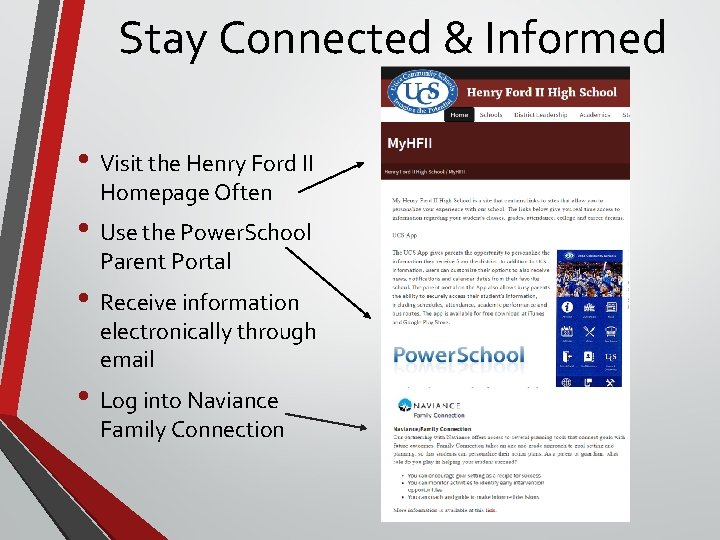 Stay Connected & Informed • Visit the Henry Ford II Homepage Often • Use Stay Connected & Informed • Visit the Henry Ford II Homepage Often • Use