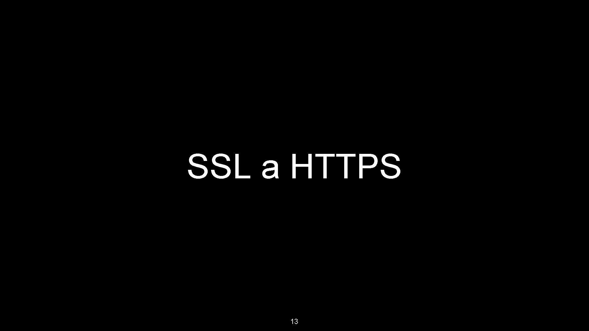 SSL a HTTPS 13 