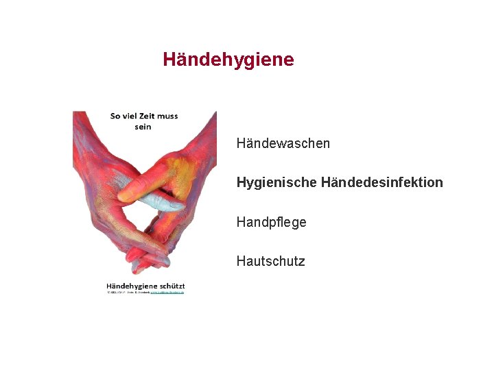 Händehygiene Händewaschen Hygienische Händedesinfektion Handpflege Hautschutz 