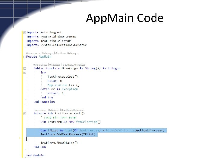 App. Main Code 