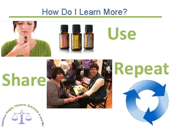 How Do I Learn More? Use Share Repeat 