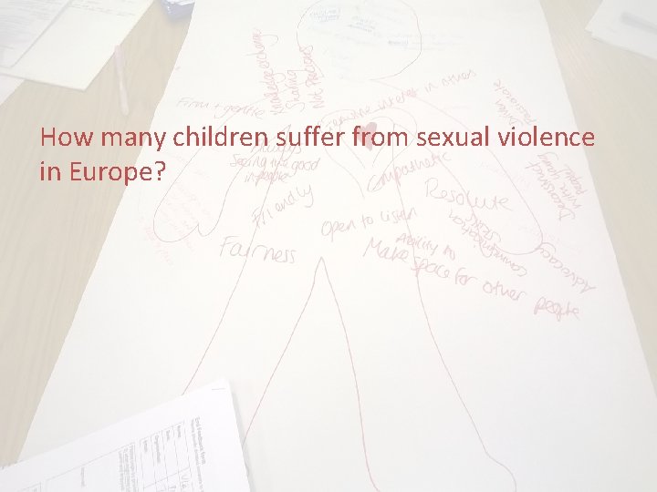 How many children suffer from sexual violence in Europe? 