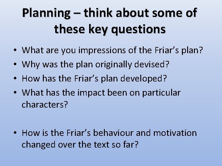 Planning – think about some of these key questions • • What are you Planning – think about some of these key questions • • What are you
