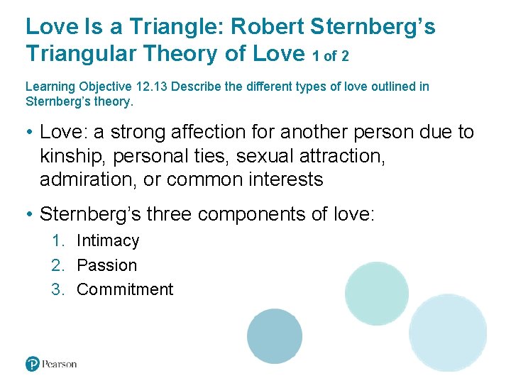 Love Is a Triangle: Robert Sternberg’s Triangular Theory of Love 1 of 2 Learning