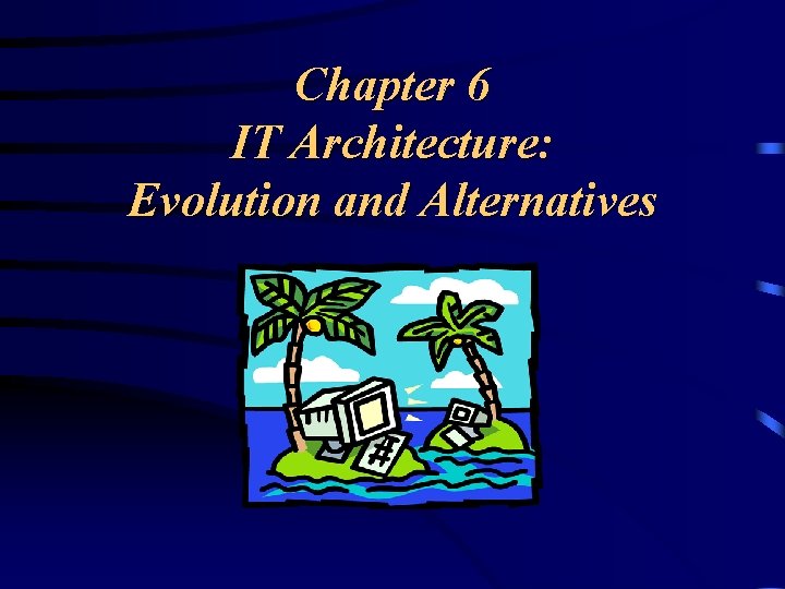 Chapter 6 IT Architecture: Evolution and Alternatives 