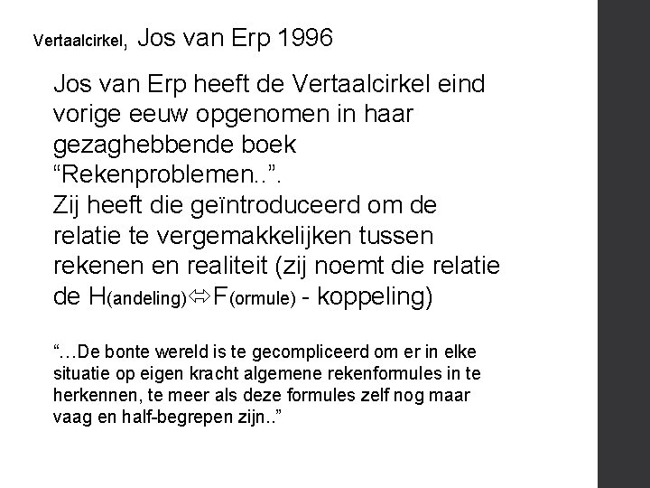 Vertaalcirkel, Jos van Erp 1996 Jos van Erp heeft de Vertaalcirkel eind vorige eeuw