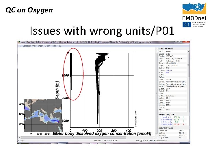 QC on Oxygen Issues with wrong units/P 01 