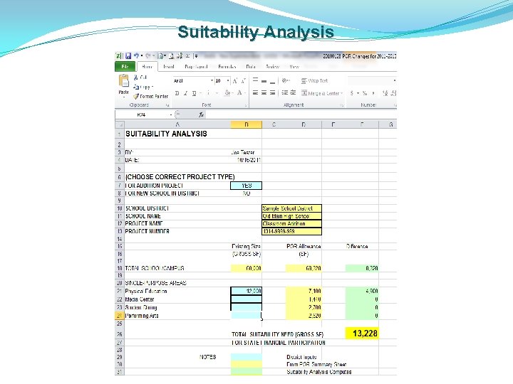 Suitability Analysis 