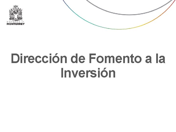 Dirección de Fomento a la Inversión 