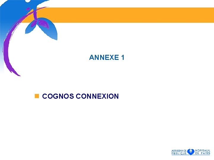 ANNEXE 1 n COGNOS CONNEXION 
