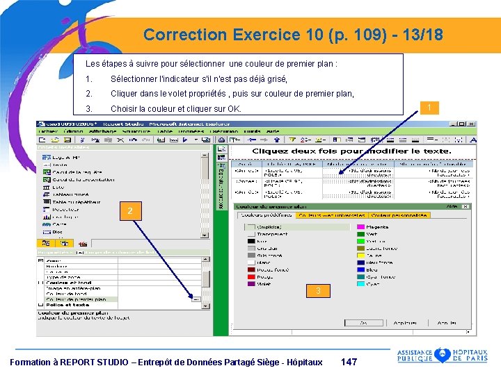 Correction Exercice 10 (p. 109) - 13/18 Les étapes à suivre pour sélectionner une