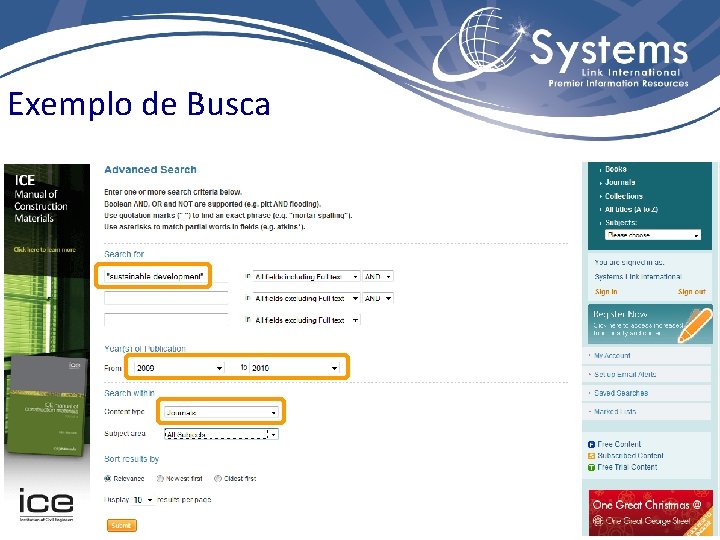 Exemplo de Busca Exemplo de Busca