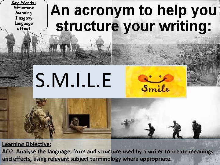 Key Words: Structure Meaning Imagery Language effect An acronym to help you structure your