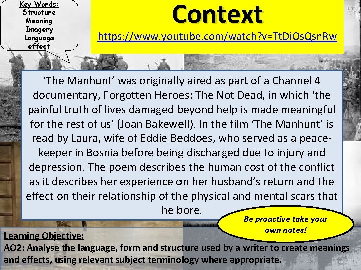 Key Words: Structure Meaning Imagery Language effect Context https: //www. youtube. com/watch? v=Tt. Di.