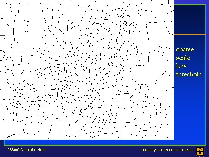 coarse scale low threshold CS 8690 Computer Vision University of Missouri at Columbia 