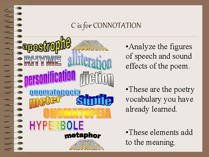 Analyze Connotation Poetry Analysis TPCASST Getting Started This is a