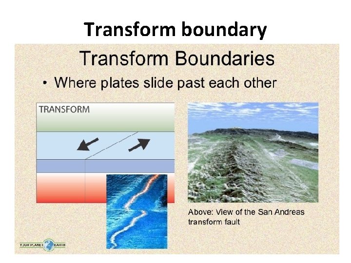 Transform boundary 