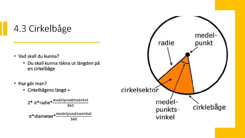 4. 3 Cirkelbåge • 