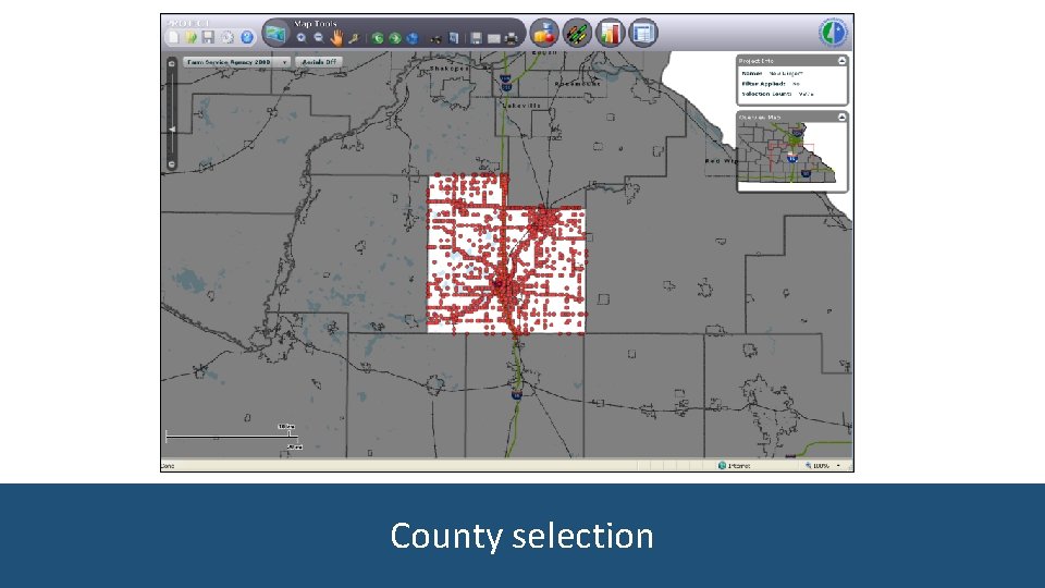 County selection 